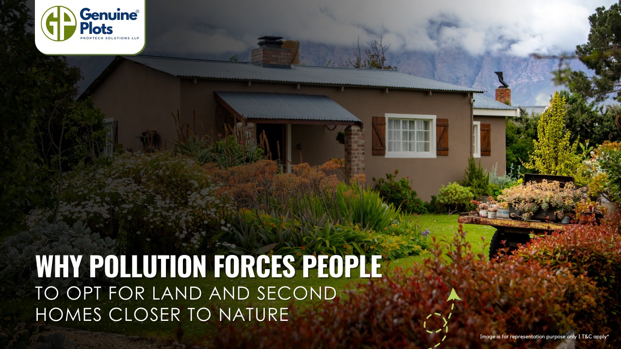 Why Pollution Forces People to Opt for Land and Second Homes Closer to Nature